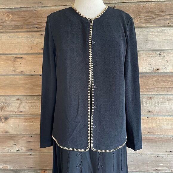 Vintage Russell Kemp New York Matching Cardigan Sweater and Maxi Dress Size M - Picture 2 of 14
